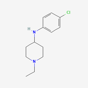 molecular formula C13H19ClN2 B5697324 N-(4-chlorophenyl)-1-ethyl-4-piperidinamine 