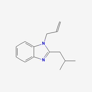 molecular formula C14H18N2 B5697357 1-allyl-2-isobutyl-1H-benzimidazole 