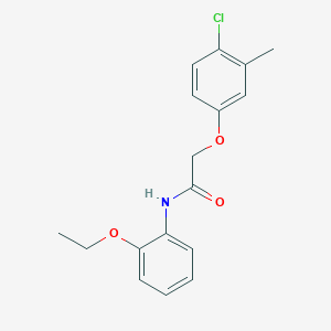 molecular formula C17H18ClNO3 B5697394 2-(4-chloro-3-methylphenoxy)-N-(2-ethoxyphenyl)acetamide 