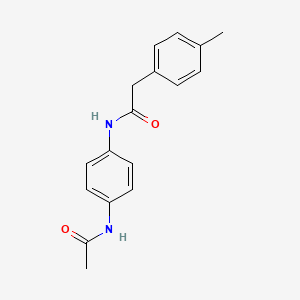 molecular formula C17H18N2O2 B5697399 N-[4-(acetylamino)phenyl]-2-(4-methylphenyl)acetamide 