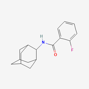 molecular formula C17H20FNO B5697422 N-2-adamantyl-2-fluorobenzamide 