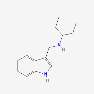 molecular formula C14H20N2 B5697426 (1-ethylpropyl)(1H-indol-3-ylmethyl)amine 