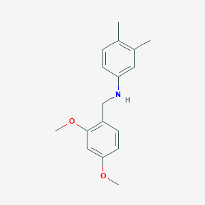 molecular formula C17H21NO2 B5697430 (2,4-dimethoxybenzyl)(3,4-dimethylphenyl)amine 