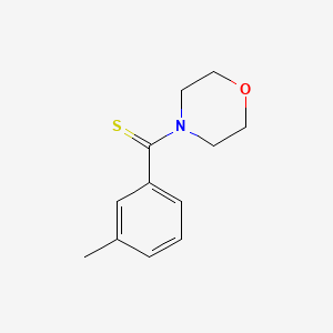 molecular formula C12H15NOS B5697449 4-[(3-methylphenyl)carbonothioyl]morpholine 