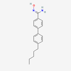 molecular formula C18H22N2O B5697457 N'-hydroxy-4'-pentyl-4-biphenylcarboximidamide 