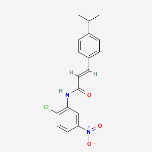 molecular formula C18H17ClN2O3 B5697482 N-(2-chloro-5-nitrophenyl)-3-(4-isopropylphenyl)acrylamide 