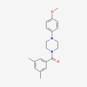 molecular formula C20H24N2O2 B5697484 1-(3,5-dimethylbenzoyl)-4-(4-methoxyphenyl)piperazine 