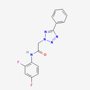 N-(2,4-difluorophenyl)-2-(5-phenyl-2H-tetrazol-2-yl)acetamide