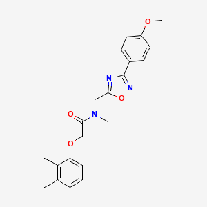 molecular formula C21H23N3O4 B5697502 2-(2,3-dimethylphenoxy)-N-{[3-(4-methoxyphenyl)-1,2,4-oxadiazol-5-yl]methyl}-N-methylacetamide 