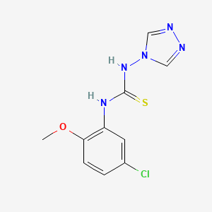 N-(5-chloro-2-methoxyphenyl)-N'-4H-1,2,4-triazol-4-ylthiourea