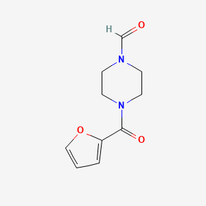 molecular formula C10H12N2O3 B5697521 4-(2-furoyl)-1-piperazinecarbaldehyde 