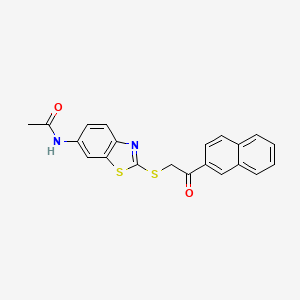 N-(2-{[2-(2-naphthyl)-2-oxoethyl]thio}-1,3-benzothiazol-6-yl)acetamide