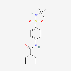 N-{4-[(tert-butylamino)sulfonyl]phenyl}-2-ethylbutanamide