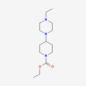 molecular formula C14H27N3O2 B5697593 ethyl 4-(4-ethyl-1-piperazinyl)-1-piperidinecarboxylate 