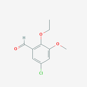 molecular formula C10H11ClO3 B5697597 5-chloro-2-ethoxy-3-methoxybenzaldehyde 
