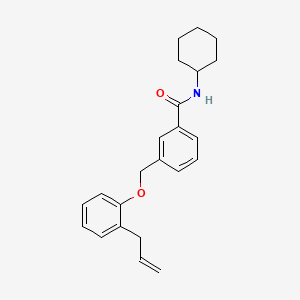 molecular formula C23H27NO2 B5697632 3-[(2-allylphenoxy)methyl]-N-cyclohexylbenzamide 
