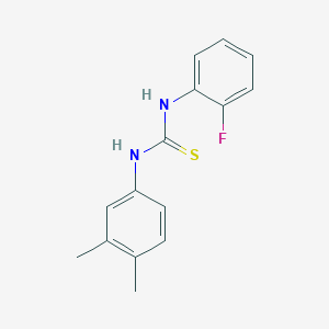 N-(3,4-dimethylphenyl)-N'-(2-fluorophenyl)thiourea
