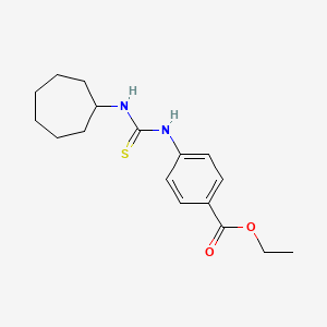 ethyl 4-{[(cycloheptylamino)carbonothioyl]amino}benzoate