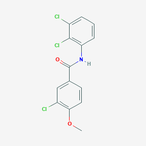 molecular formula C14H10Cl3NO2 B5697667 3-chloro-N-(2,3-dichlorophenyl)-4-methoxybenzamide 
