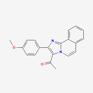 molecular formula C20H16N2O2 B5697701 1-[2-(4-methoxyphenyl)imidazo[2,1-a]isoquinolin-3-yl]ethanone 