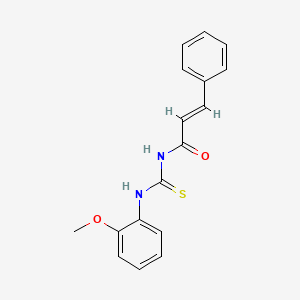 molecular formula C17H16N2O2S B5697714 N-{[(2-methoxyphenyl)amino]carbonothioyl}-3-phenylacrylamide 