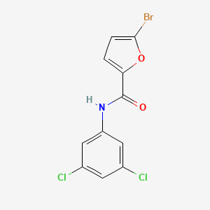 molecular formula C11H6BrCl2NO2 B5697727 5-bromo-N-(3,5-dichlorophenyl)-2-furamide 
