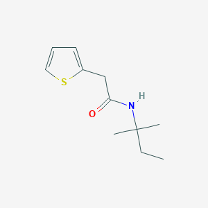 molecular formula C11H17NOS B5697747 N-(1,1-dimethylpropyl)-2-(2-thienyl)acetamide 