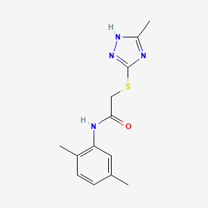 molecular formula C13H16N4OS B5697763 N-(2,5-dimethylphenyl)-2-[(5-methyl-4H-1,2,4-triazol-3-yl)thio]acetamide 