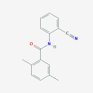molecular formula C16H14N2O B5697771 N-(2-cyanophenyl)-2,5-dimethylbenzamide CAS No. 702648-69-9