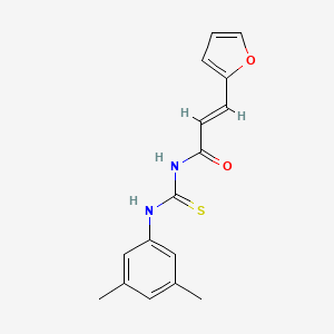molecular formula C16H16N2O2S B5697833 N-{[(3,5-dimethylphenyl)amino]carbonothioyl}-3-(2-furyl)acrylamide 