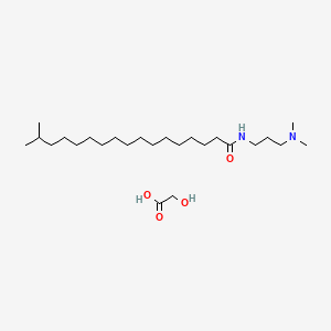 molecular formula C25H52N2O4 B569785 Isostearamidopropyl dimethylamine glycolate CAS No. 118777-77-8