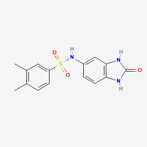 molecular formula C15H15N3O3S B5697867 3,4-dimethyl-N-(2-oxo-2,3-dihydro-1H-benzimidazol-5-yl)benzenesulfonamide 
