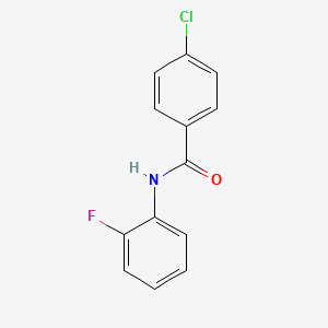 molecular formula C13H9ClFNO B5697870 4-chloro-N-(2-fluorophenyl)benzamide CAS No. 196804-54-3