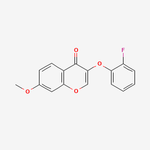 molecular formula C16H11FO4 B5697877 3-(2-fluorophenoxy)-7-methoxy-4H-chromen-4-one 