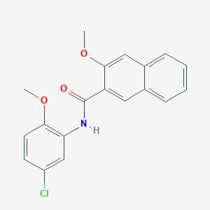 molecular formula C19H16ClNO3 B5697878 N-(5-chloro-2-methoxyphenyl)-3-methoxy-2-naphthamide 