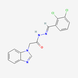 molecular formula C16H12Cl2N4O B5697908 2-(1H-benzimidazol-1-yl)-N'-(2,3-dichlorobenzylidene)acetohydrazide 