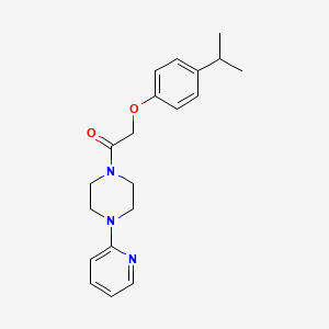 molecular formula C20H25N3O2 B5697915 1-[(4-isopropylphenoxy)acetyl]-4-(2-pyridinyl)piperazine 
