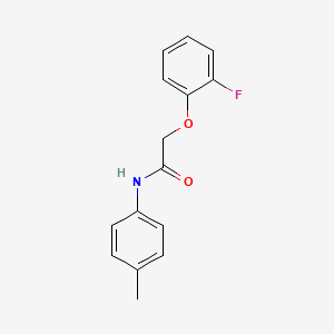 molecular formula C15H14FNO2 B5697917 2-(2-fluorophenoxy)-N-(4-methylphenyl)acetamide 