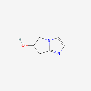 molecular formula C6H8N2O B569796 6,7-二氢-5H-吡咯并[1,2-a]咪唑-6-醇 CAS No. 1378606-06-4