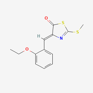 molecular formula C13H13NO2S2 B5697968 4-(2-ethoxybenzylidene)-2-(methylthio)-1,3-thiazol-5(4H)-one 