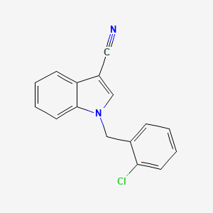 molecular formula C16H11ClN2 B5697984 1-(2-氯苄基)-1H-吲哚-3-腈 