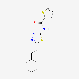 molecular formula C15H19N3OS2 B5697992 N-[5-(2-cyclohexylethyl)-1,3,4-thiadiazol-2-yl]-2-thiophenecarboxamide 
