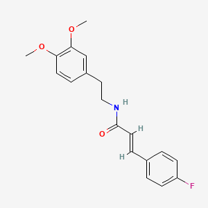 molecular formula C19H20FNO3 B5697997 N-[2-(3,4-dimethoxyphenyl)ethyl]-3-(4-fluorophenyl)acrylamide 
