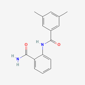 molecular formula C16H16N2O2 B5698008 N-[2-(aminocarbonyl)phenyl]-3,5-dimethylbenzamide 