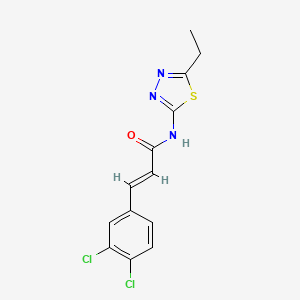 molecular formula C13H11Cl2N3OS B5698061 3-(3,4-dichlorophenyl)-N-(5-ethyl-1,3,4-thiadiazol-2-yl)acrylamide 