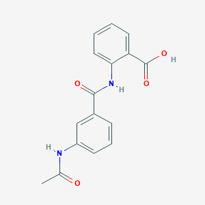 molecular formula C16H14N2O4 B5698062 2-{[3-(acetylamino)benzoyl]amino}benzoic acid 