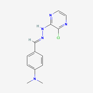 molecular formula C13H14ClN5 B5698067 4-(dimethylamino)benzaldehyde (3-chloro-2-pyrazinyl)hydrazone 