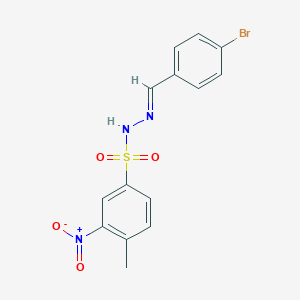 N'-(4-bromobenzylidene)-4-methyl-3-nitrobenzenesulfonohydrazide