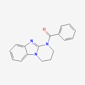 molecular formula C17H15N3O B5698091 1-benzoyl-1,2,3,4-tetrahydropyrimido[1,2-a]benzimidazole 