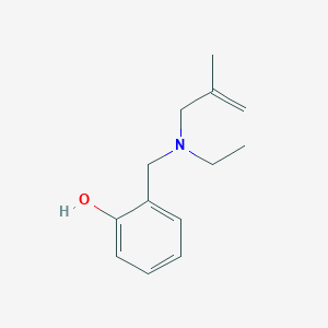 molecular formula C13H19NO B5698134 2-{[ethyl(2-methyl-2-propen-1-yl)amino]methyl}phenol 